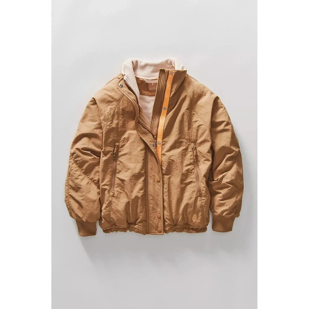 FP Movement by Free People Field Tripper Jacket Tan Camel XLarge NWOT $198